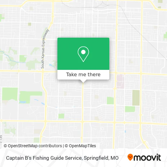 Captain B's Fishing Guide Service map
