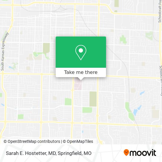 Sarah E. Hostetter, MD map