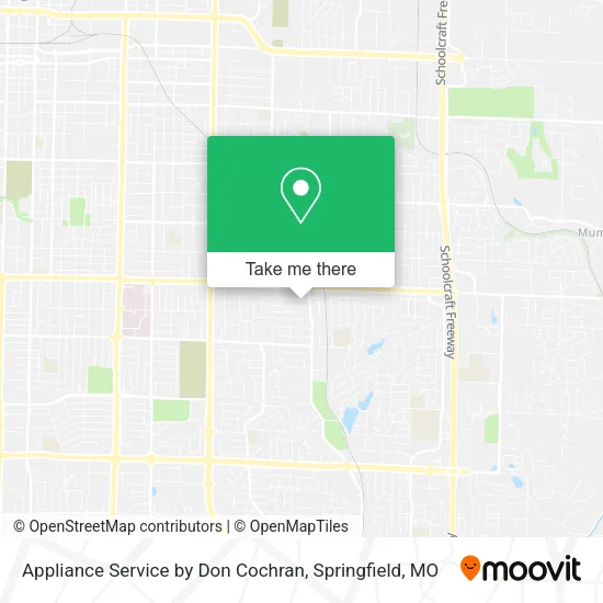 Appliance Service by Don Cochran map