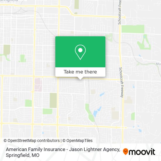Mapa de American Family Insurance - Jason Lightner Agency