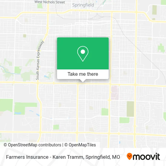 Farmers Insurance - Karen Tramm map