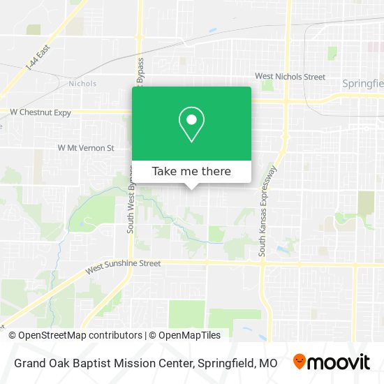 Grand Oak Baptist Mission Center map