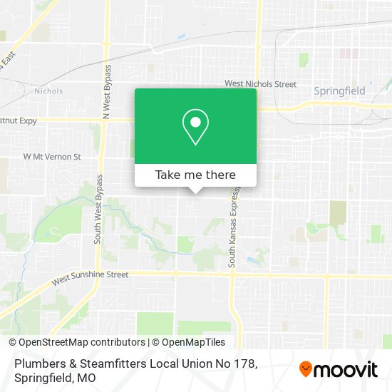 Plumbers & Steamfitters Local Union No 178 map
