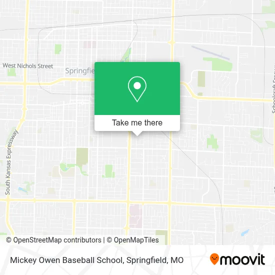 Mickey Owen Baseball School map