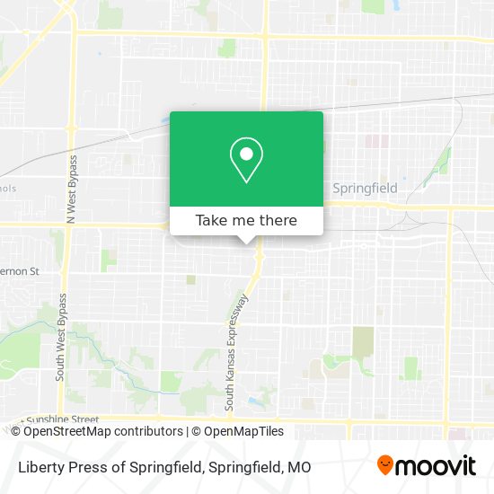 Liberty Press of Springfield map