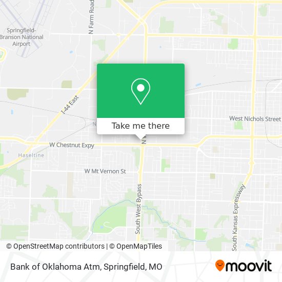 Bank of Oklahoma Atm map