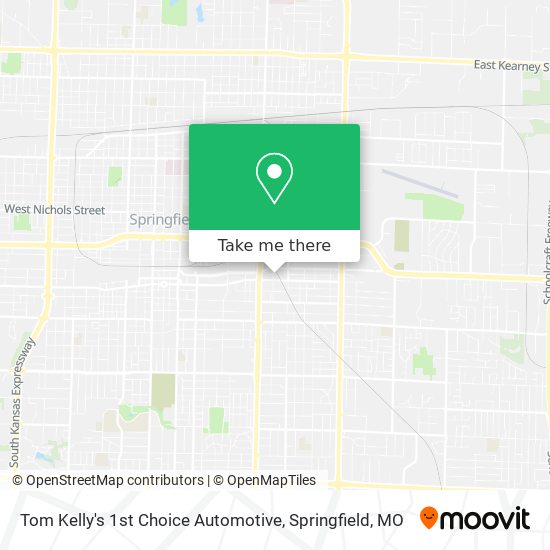 Tom Kelly's 1st Choice Automotive map