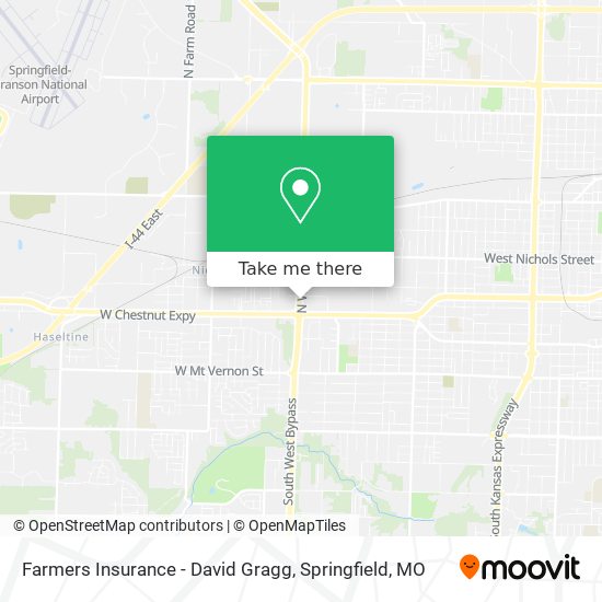 Farmers Insurance - David Gragg map