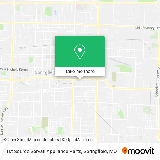 1st Source Servall Appliance Parts map