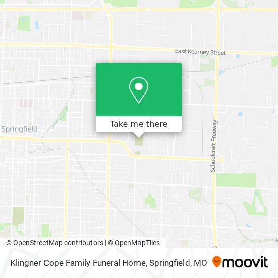 Mapa de Klingner Cope Family Funeral Home