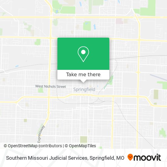 Southern Missouri Judicial Services map