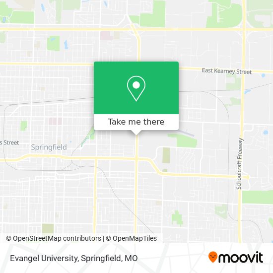 Mapa de Evangel University