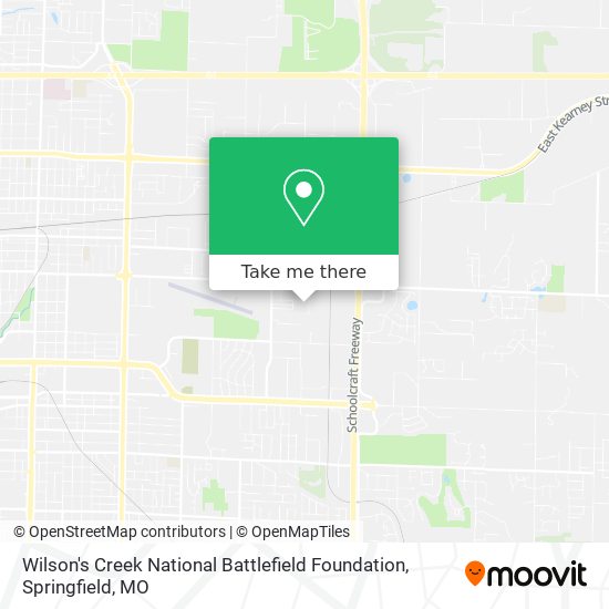 Wilson's Creek National Battlefield Foundation map