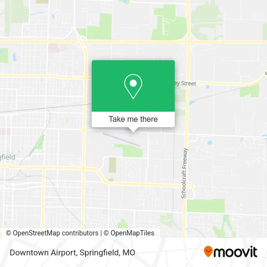Downtown Airport map