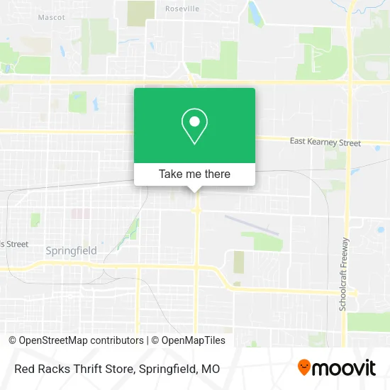 Red Racks Thrift Store map