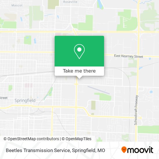 Beetles Transmission Service map