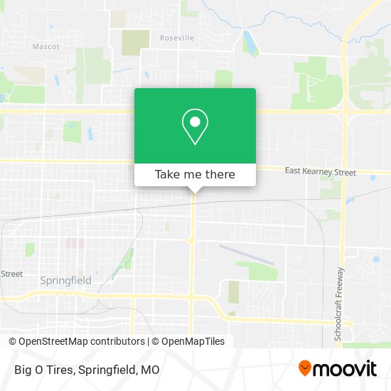 Big O Tires map