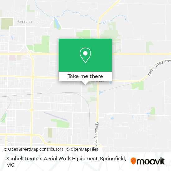 Mapa de Sunbelt Rentals Aerial Work Equipment