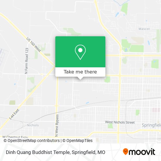 Mapa de Dinh Quang Buddhist Temple