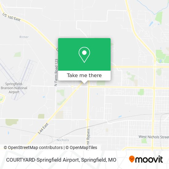 Mapa de COURTYARD-Springfield Airport