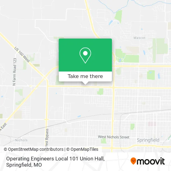 Operating Engineers Local 101 Union Hall map