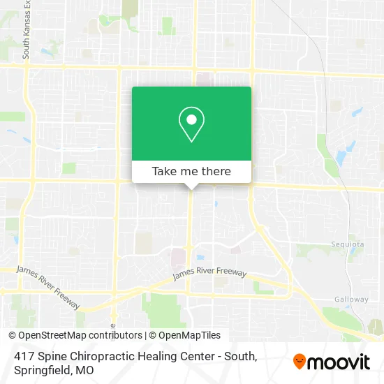 417 Spine Chiropractic Healing Center - South map