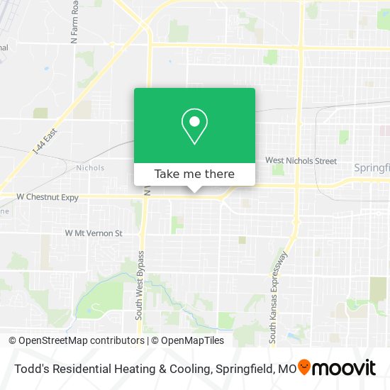 Todd's Residential Heating & Cooling map