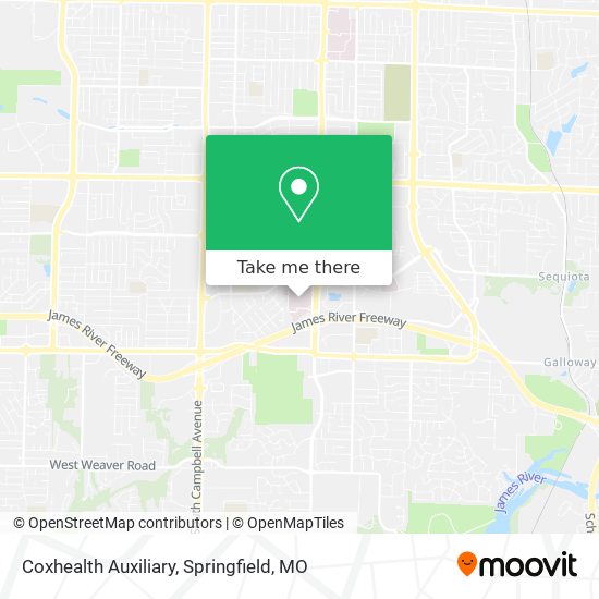 Mapa de Coxhealth Auxiliary