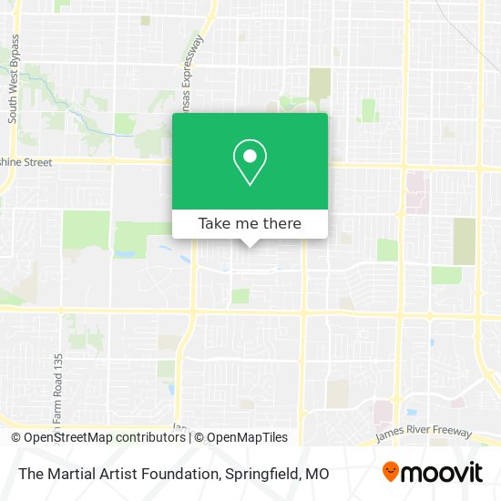 The Martial Artist Foundation map