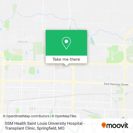 SSM Health Saint Louis University Hospital - Transplant Clinic map