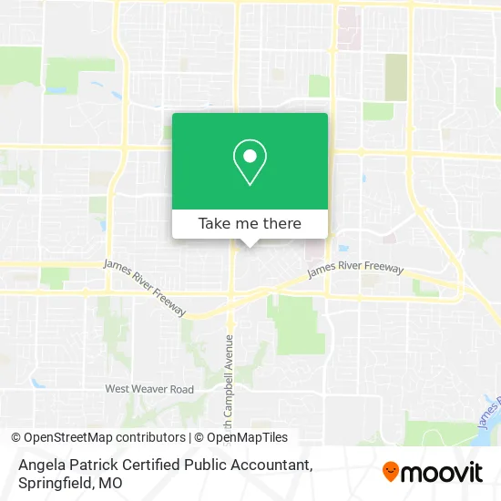 Angela Patrick Certified Public Accountant map