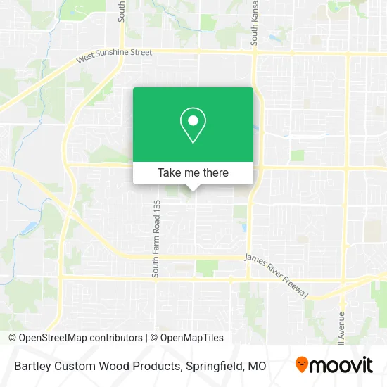 Bartley Custom Wood Products map