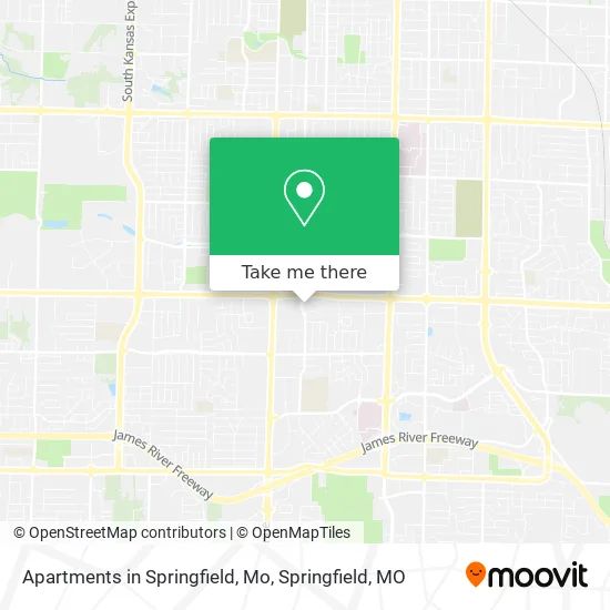 Mapa de Apartments in Springfield, Mo