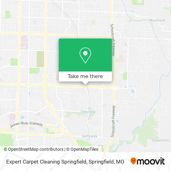 Expert Carpet Cleaning Springfield map