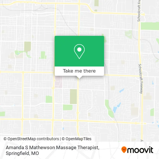Amanda S Mathewson Massage Therapist map