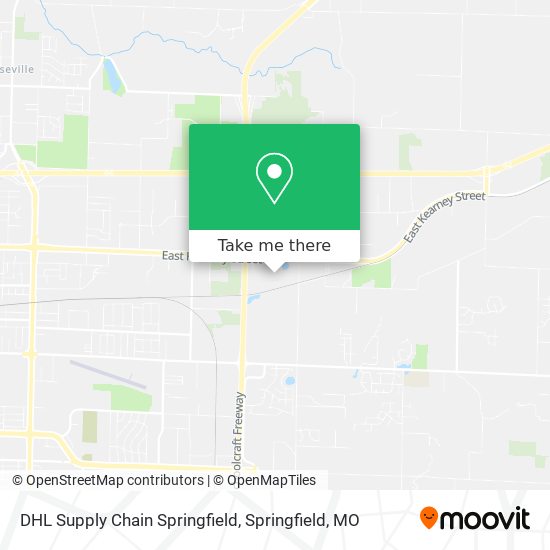 Mapa de DHL Supply Chain Springfield