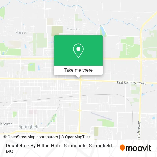 Doubletree By Hilton Hotel Springfield map