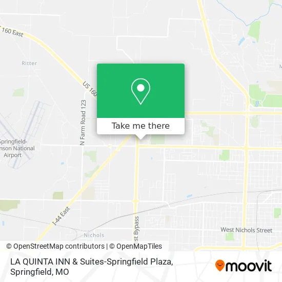 Mapa de LA QUINTA INN & Suites-Springfield Plaza