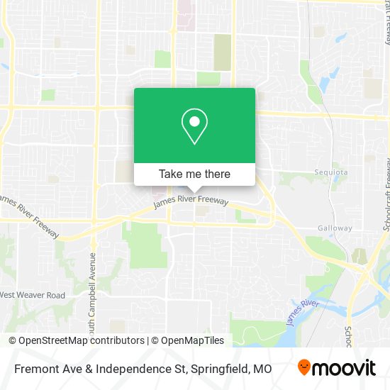 Fremont Ave & Independence St map