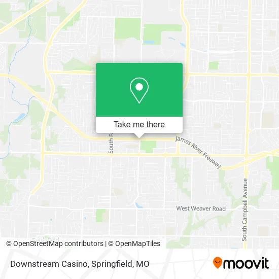 Downstream Casino map