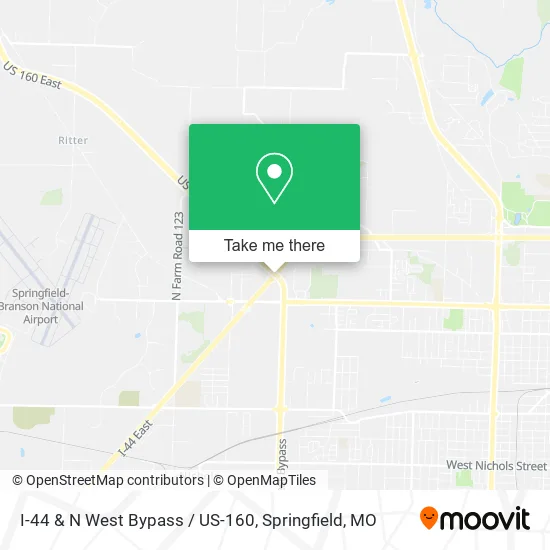 Mapa de I-44 & N West Bypass / US-160
