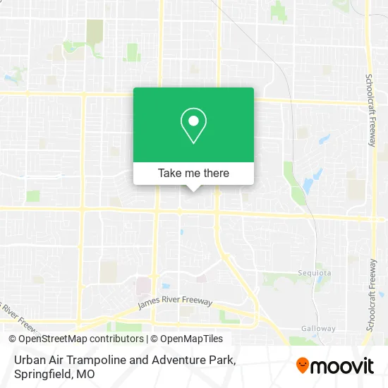 Urban Air Trampoline and Adventure Park map