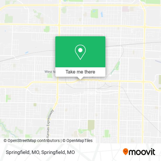 Mapa de Springfield, MO