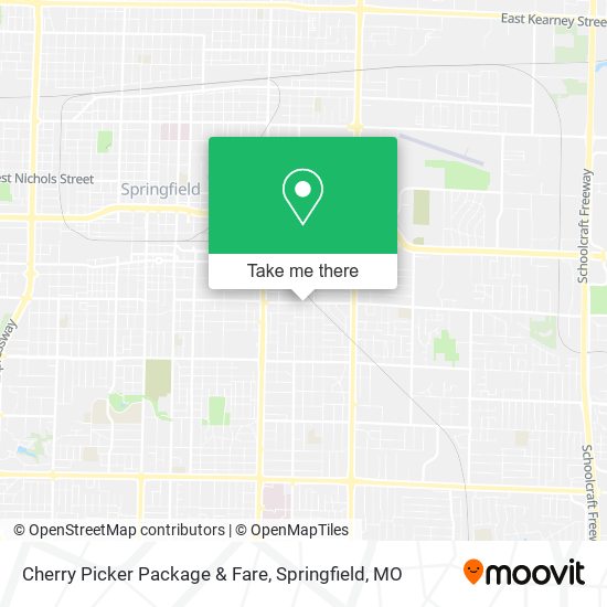 Cherry Picker Package & Fare map