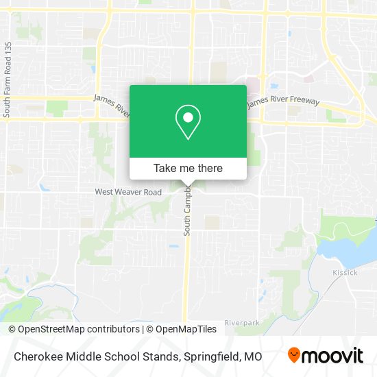 Cherokee Middle School Stands map