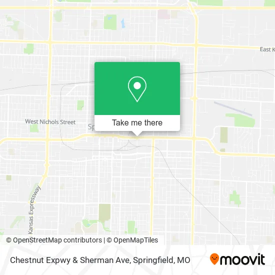 Chestnut Expwy & Sherman Ave map