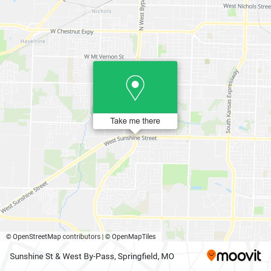 Sunshine St & West By-Pass map