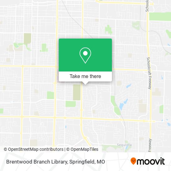 Mapa de Brentwood Branch Library