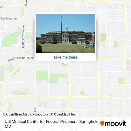 U.S Medical Center for Federal Prisoners map
