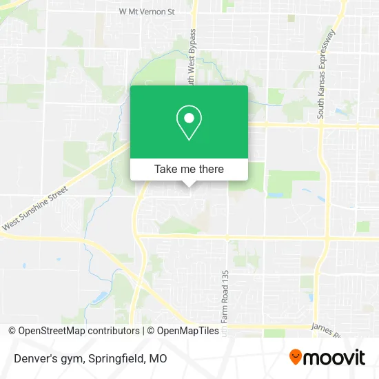 Mapa de Denver's gym